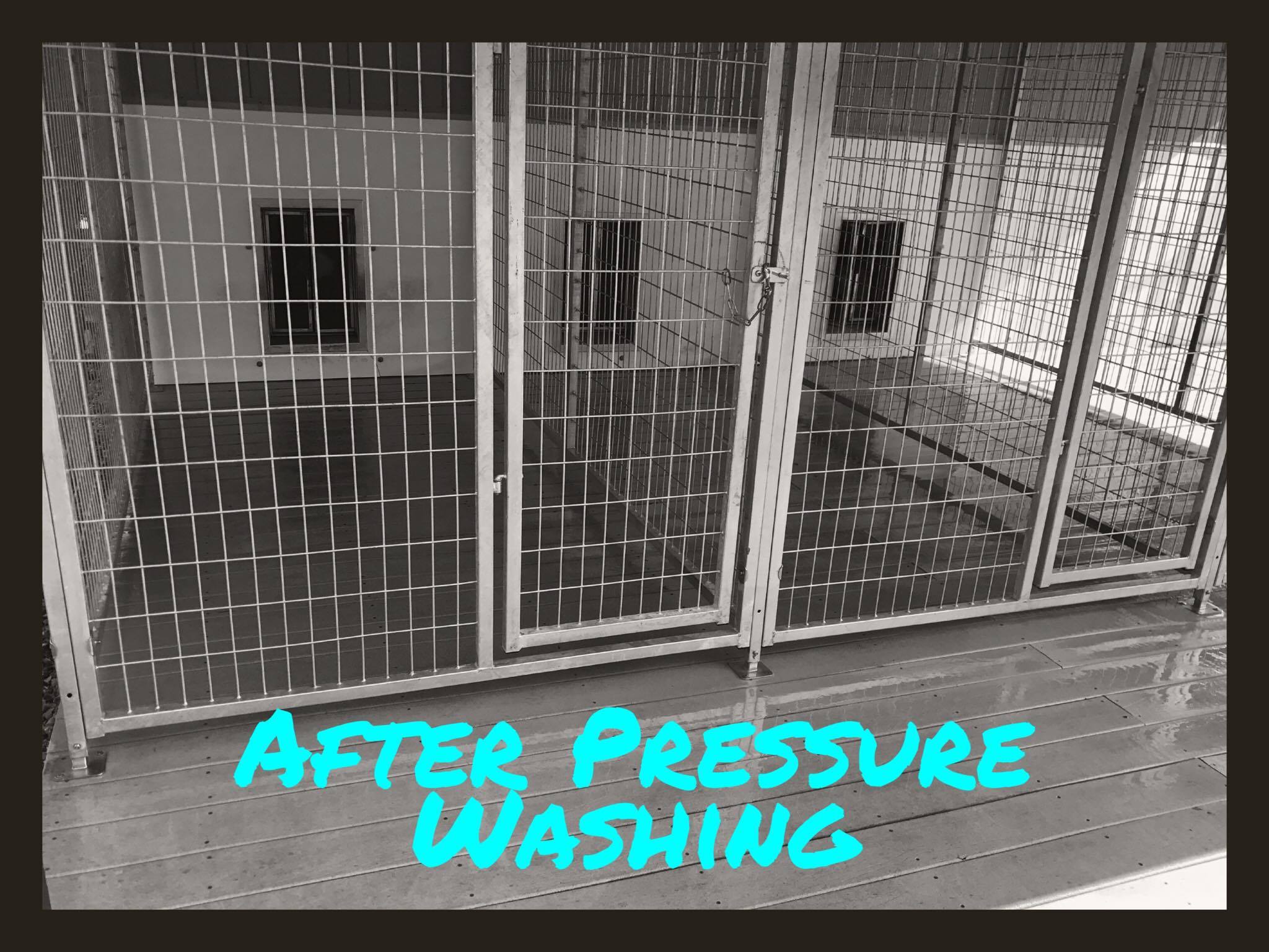 after pressure washing